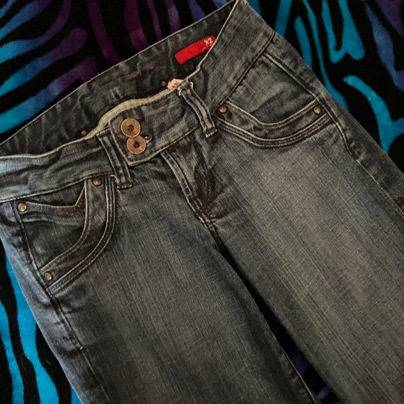 Express X2 flare wide leg jeans🦋🦋 - Picture 5 of 8